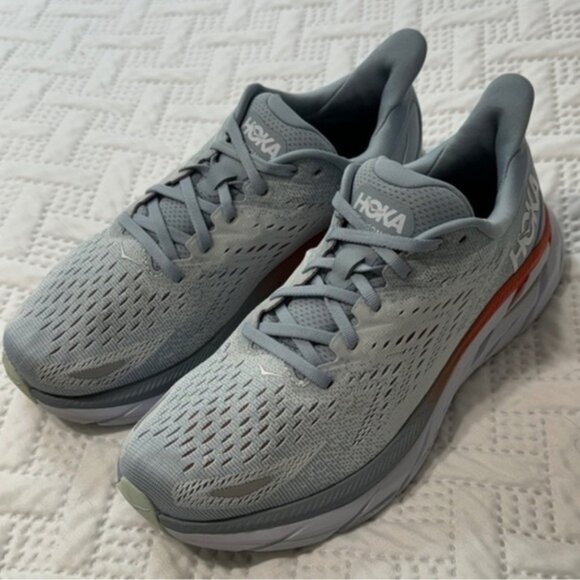 Hoka One One Clifton 8 Woman Lady Size 10 Wide 10D Running Shoes Sneakers - Picture 2 of 10